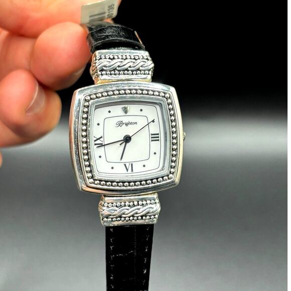 Brighton Toulouse W3130 Womens Reversible Brown Black Leather Strap Watch NIBWT main image 14